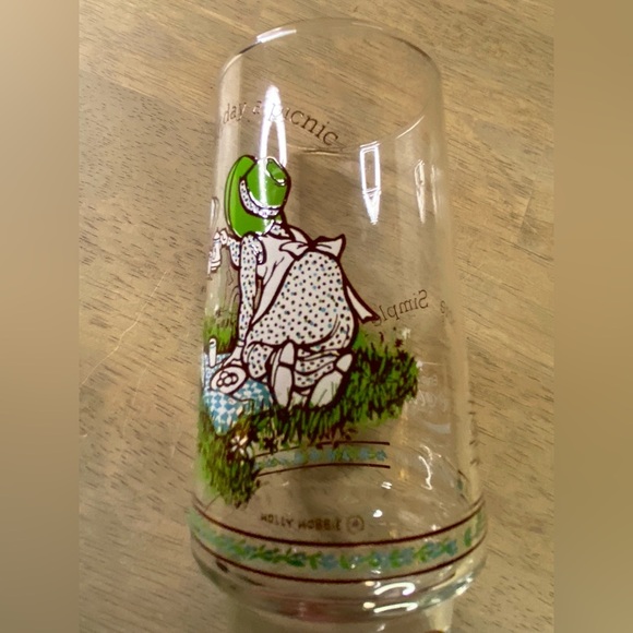 Set of 4 Vintage Holly Hobbie "Happy Talk" Drinking Glasses Coca Cola 1 American - Picture 14 of 16